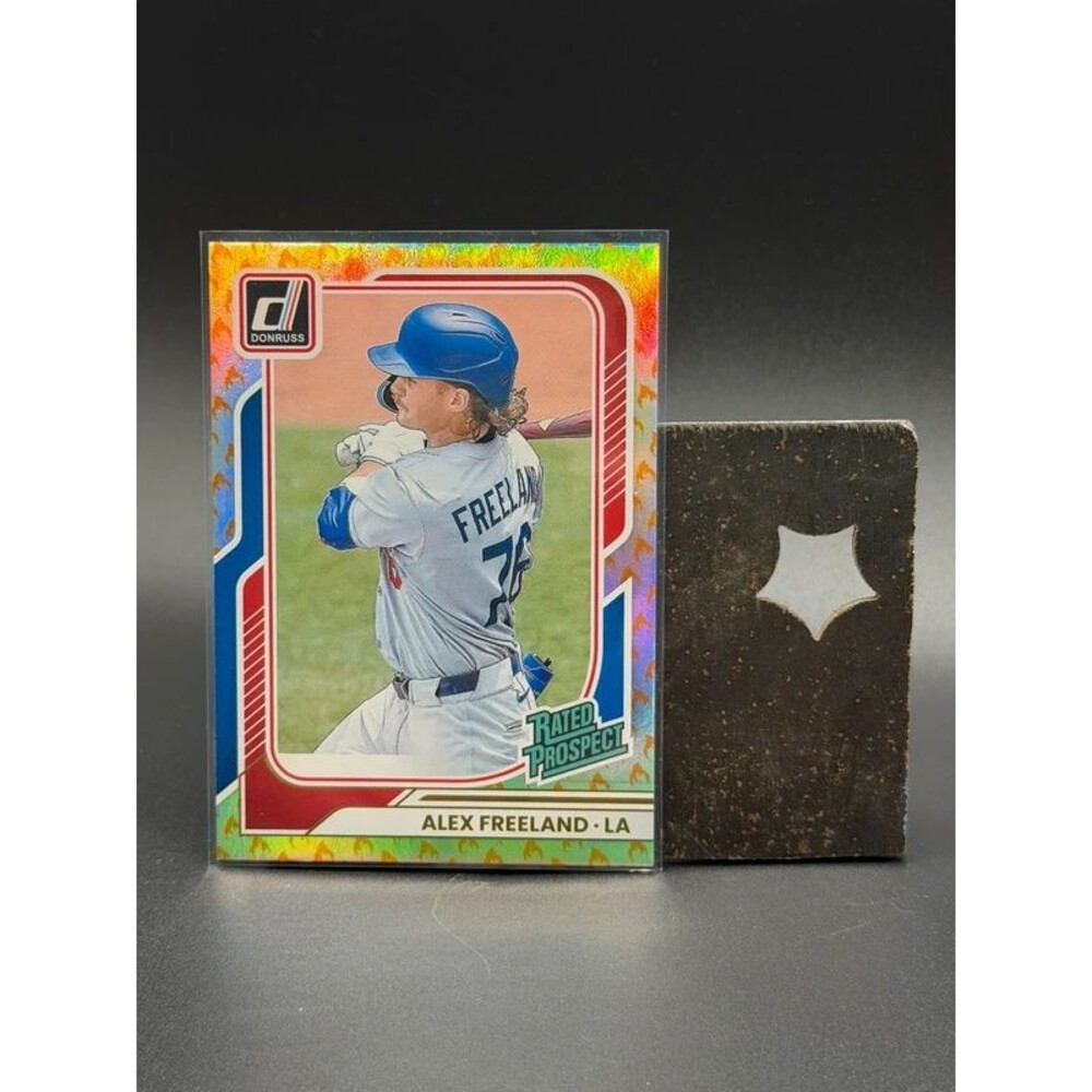 2026 Panini Donruss Alex Freeland #169 Rated Prospect Fire Emoji Parallel /75 –